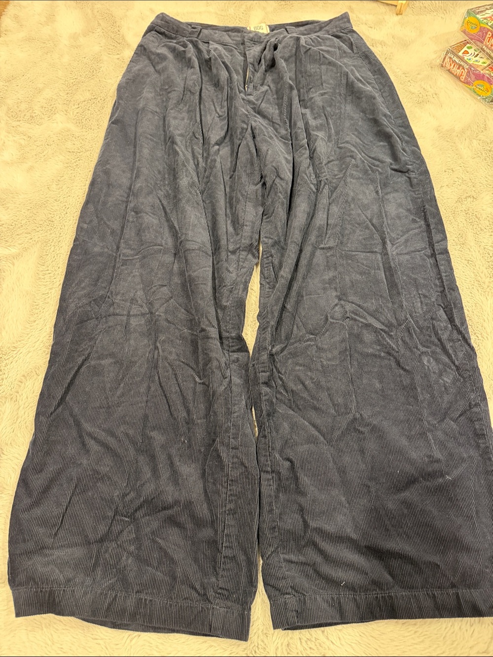 Women’s BDG Navy Corduroy Wide-Leg Pants